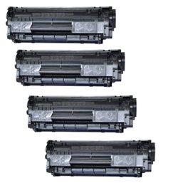 Cool Toner 4-Pack Compatible Toner Cartridges – For Canon 104 / FX9 / FX10 / HP 12A (Q2612A)